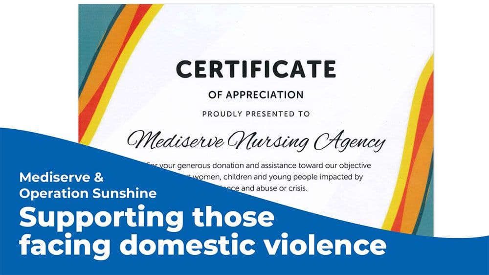 Operation Sunshine thanks Mediserve